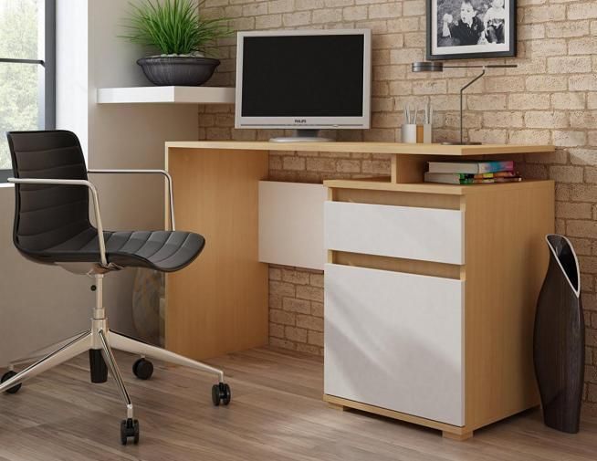 Melamine Board Custom Made design Special Office Desk with Three Drawers