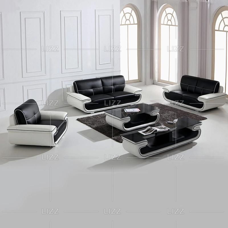 Wood Frame Sofa Modern Home Furniture Genuine Leather Sofa Sets