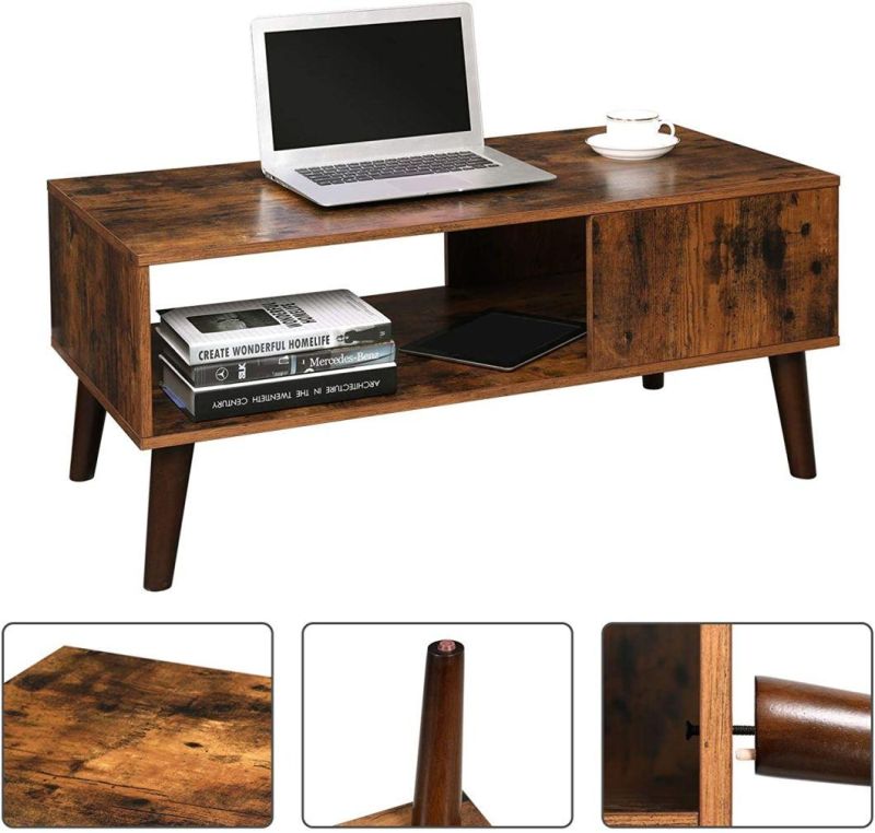 Free Sample Classic Puzzle Modern Wood Rubber Convertible Dining Coffee Table