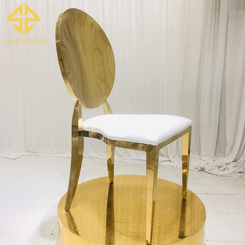 Hot Luxury Design Hotel Furniture Wedding Events Used Dining Stainless Steel Chair