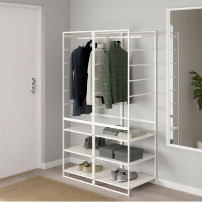 Metal Open Bedroom Closet Room Wardrobe Design Clothes Rack