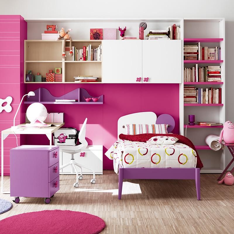 Hot Sale Single Kids Furniture Home Wooden Modern Bedroom Kids Furniture