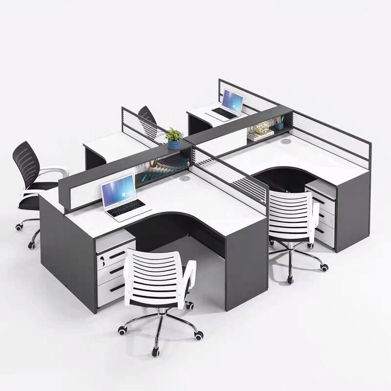 6 Persons Office Table Office Workstation Aluminum Office Desk Office Furniture