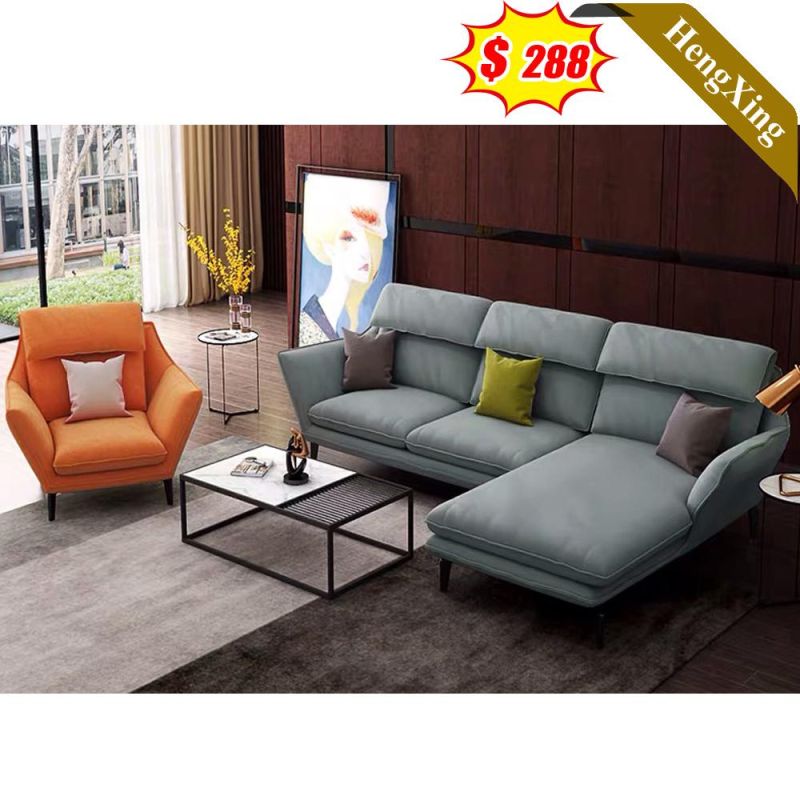 Classic Living Room Sofas Couches Set Modern Home Hotel Lobby Light Green L Shape Leisure Sofa