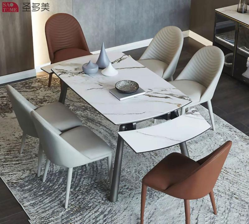 Modern Southeast Asia Design Extendable Dining Table Wooden Slate Dining Table