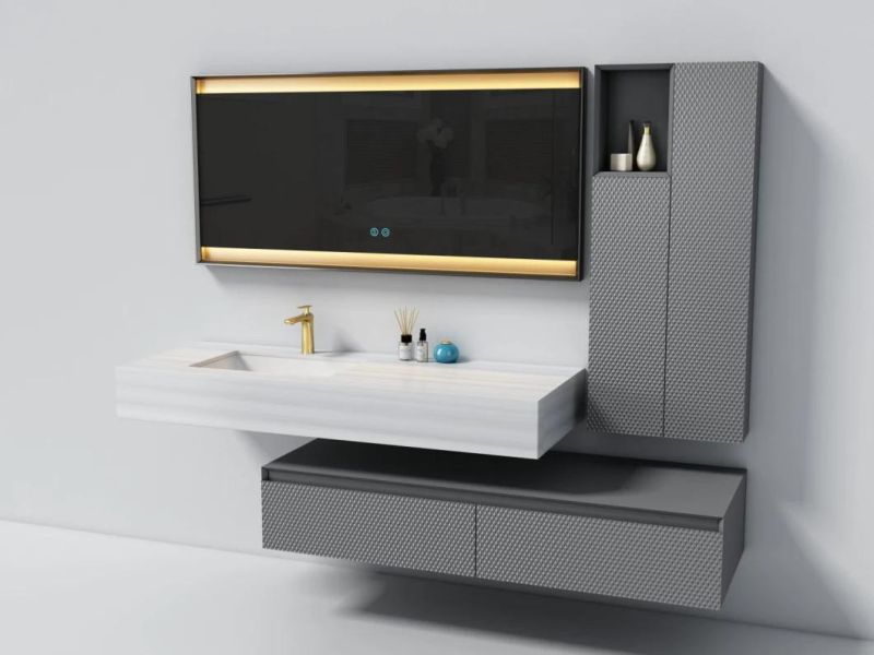 Hot Sale Design New Product Cheap Modern Luxury Bathroom Vanities with LED Mirror