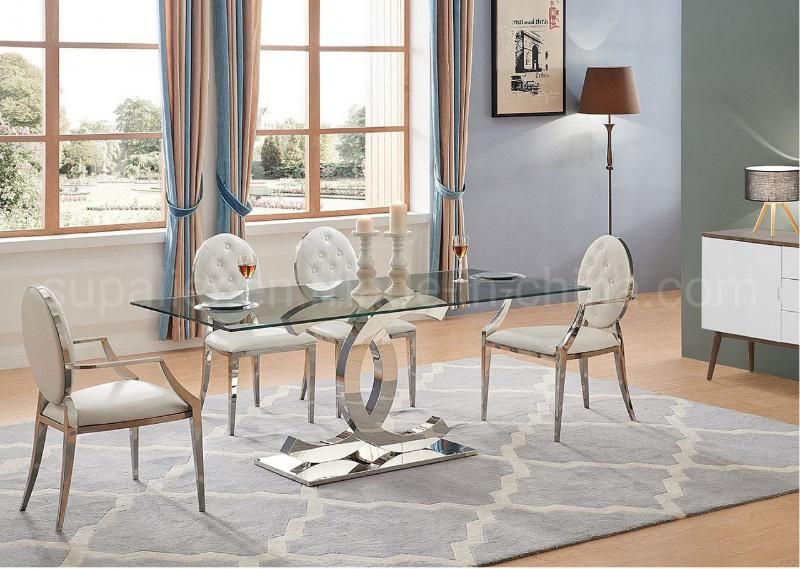 New Arrival Factory Directly Dining Table and 4 Chairs Set