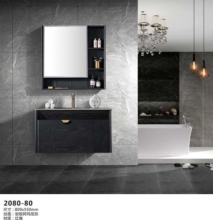 Plywood Bathroom Sanitary Ware Mirror Cabinet Vanity