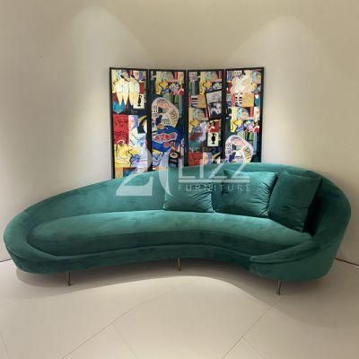 Modern Design Stylish High Grade Home Furniture Leisure Fabric Sofa with Stainless Steel Leg