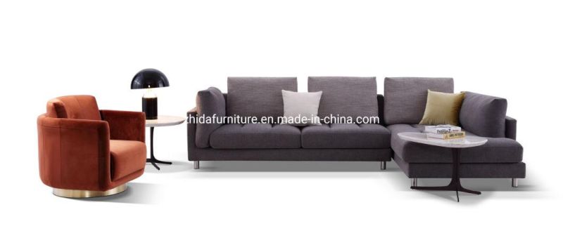 Livingroom Furniture Leisure Comfortable Fabric Corner Sofa