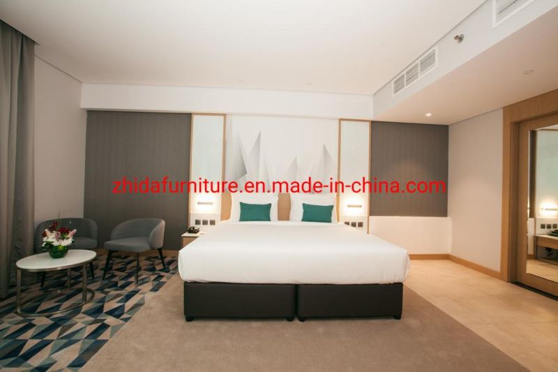 Modern Chinese Style 5 Star Hotel Apartment Standard Villa Home Furniture Living Room Bedroom King Queen Size Bed