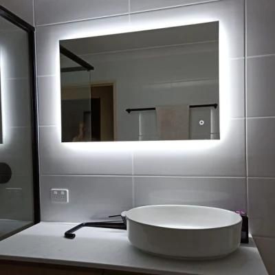 Model Hotel Waterproof Design Bathroom Furniture LED Makeup Mirror for Home Decoration