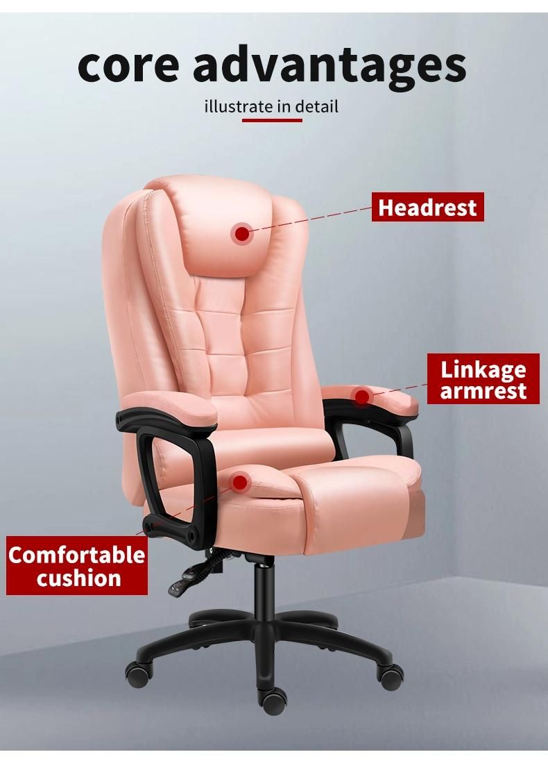 High-Back CE Certified Swivel Luxury Recliner Leather Manager Boss Executive Office Chair