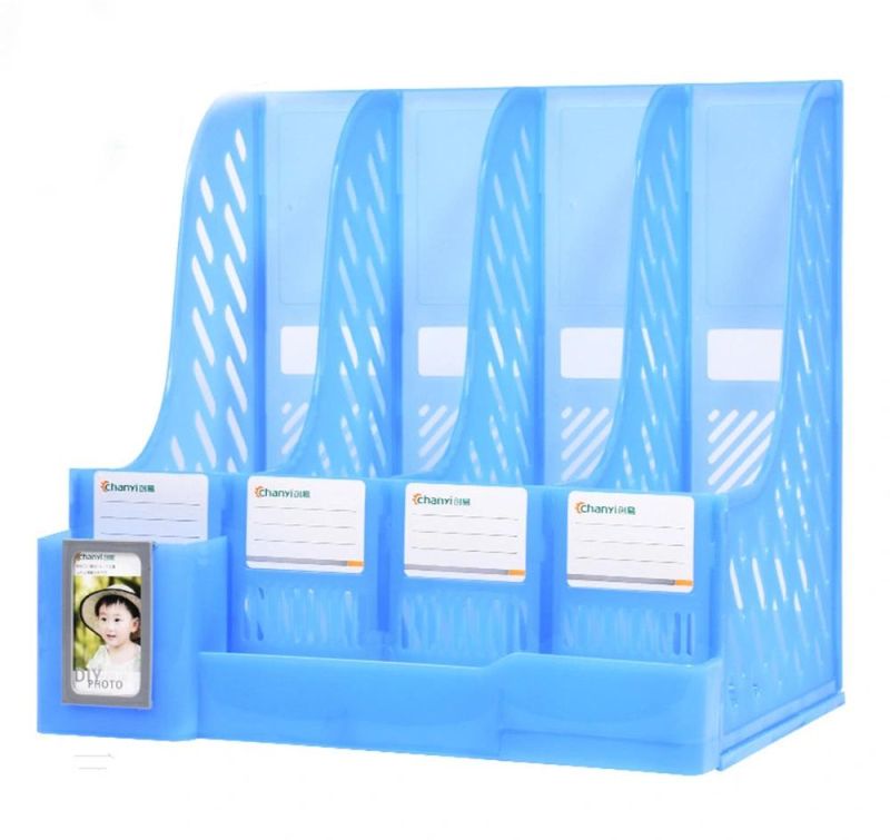 High Quality Hot Sell File Basket Desk Plastic File Rack