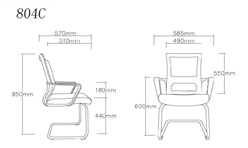 Hot Sale Swivel Modern Staff Manager Computer Mesh Office Chair with Armrest