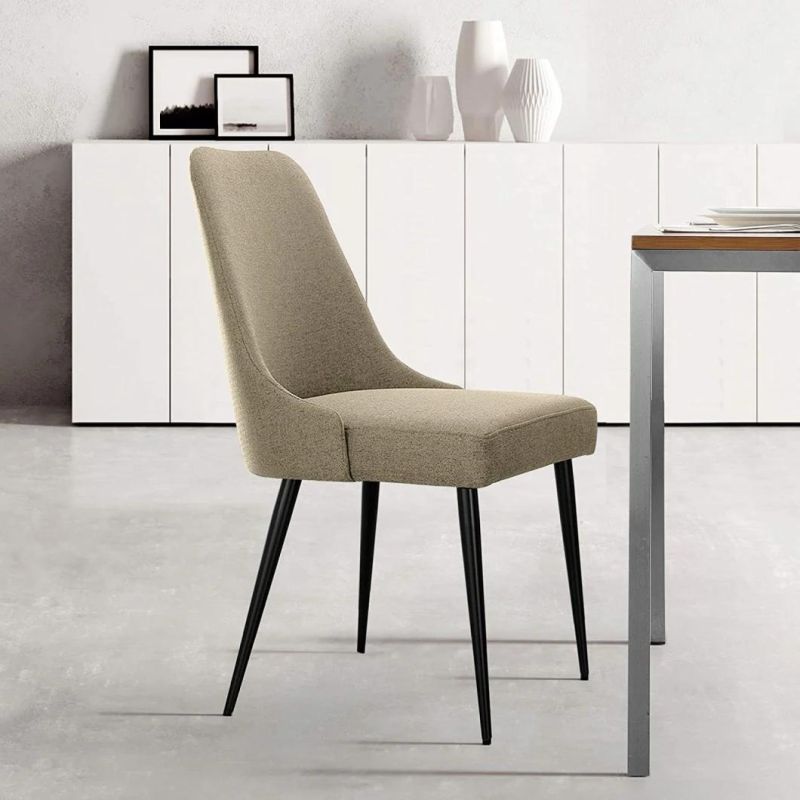 2021 Popular Modern Top-Rated Dining Chairs with Velvet and Stainless Steel