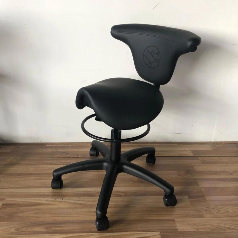 Hot Sell Ergonomic Adjustable Saddle Seat Stool Office Chair with Backrest