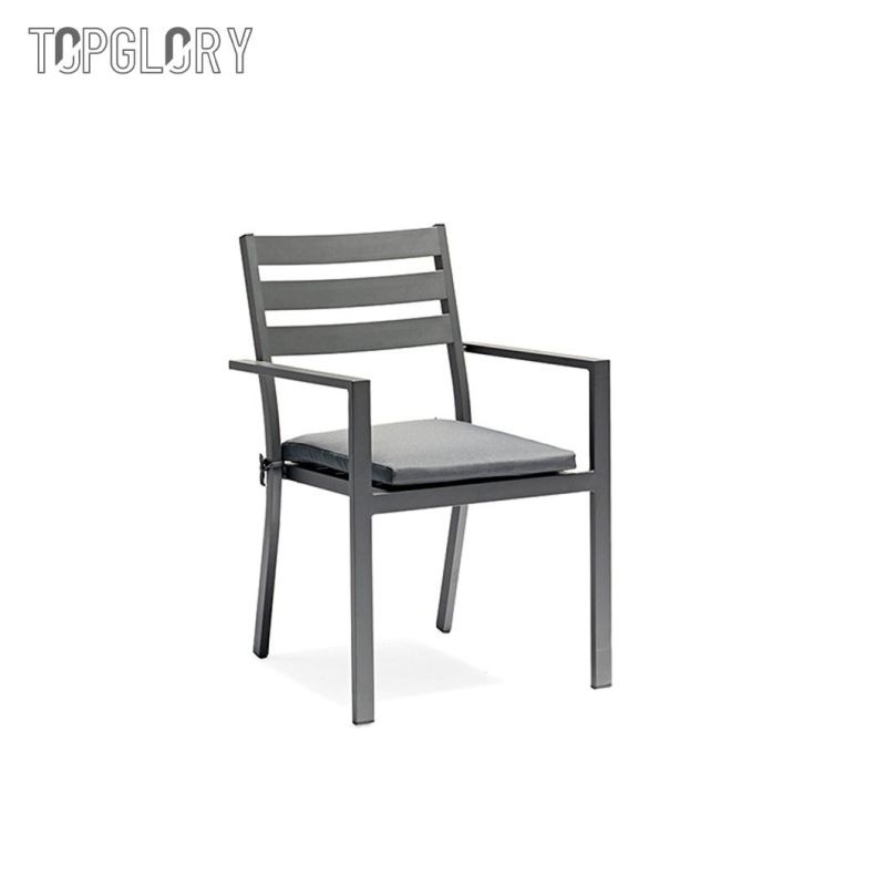 Wholesale Modern Leisure Outdoor Garden Home Hotel Balcony Aluminium Table and Chair Furniture Set