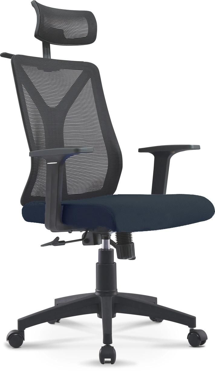 Wholesale Executive Grey Fabric High Back Adjustable Office Revolving Computer Chair Furniture