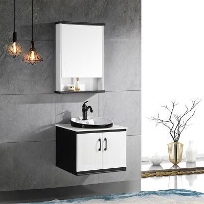 Wall Hung Cheap PVC Bathroom Vanity PVC Laundry Sink Cabinet