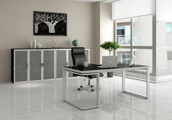 Simple Staff Desk, Office Computer Desk with Steel Foot (SZ-OD226)