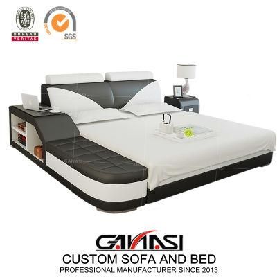 Best Sellers 2019 Ganasi Modern Real Leather Bed