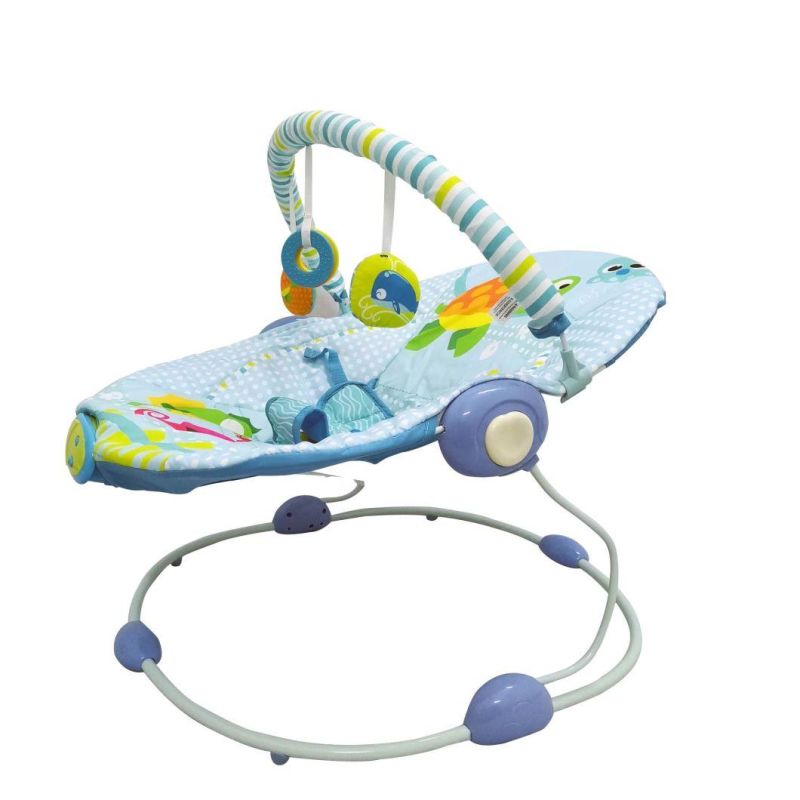 2022 Wholesale Baby Bouncer Rockers Musical Vibration Baby Rocking Chair with Toys