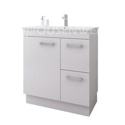 MDF Bathroom Vanity Grainy Black or White Bathroom Furniture