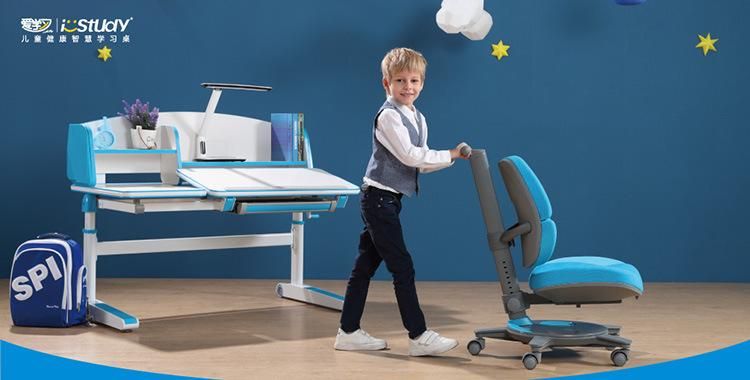 Ergonomic Kids Study Table and Chair with Shelf