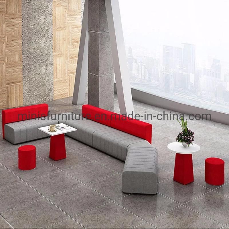 (M-SF30) Home/Hotel/Office Modern Simple Design Fabric L-Shaped Sofa Furniture with Mixed Colors