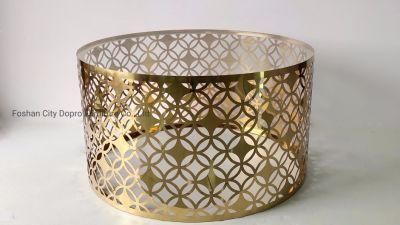 New Chinese Style Laser Cut Stainless Steel Cheap Wholesale Coffee Table for Home and Hotel