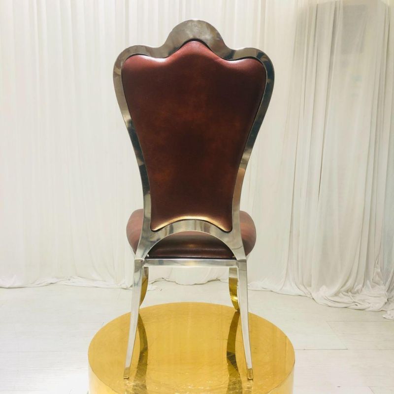 Luxury Table Chair Stainless Steel Chair Home Furniture Wedding Chair