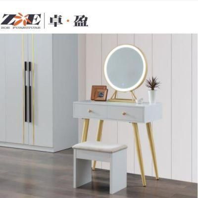 Hot Selling Modern MDF Bedroom Mirror Dresser with Three Drawers