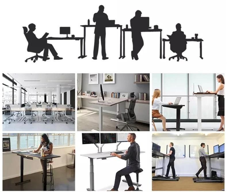 Home Office Modern Peumati Classic Height Adjustable Standing Table Frame with Desktop