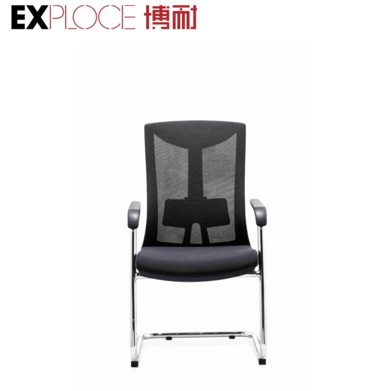 Low Back Black Mesh Metal Frame Swivel Task Desk Staff Office Chair Modern Europen Furniture for Home School Gaming Dining Hotel Hospital Computer Meeting Room