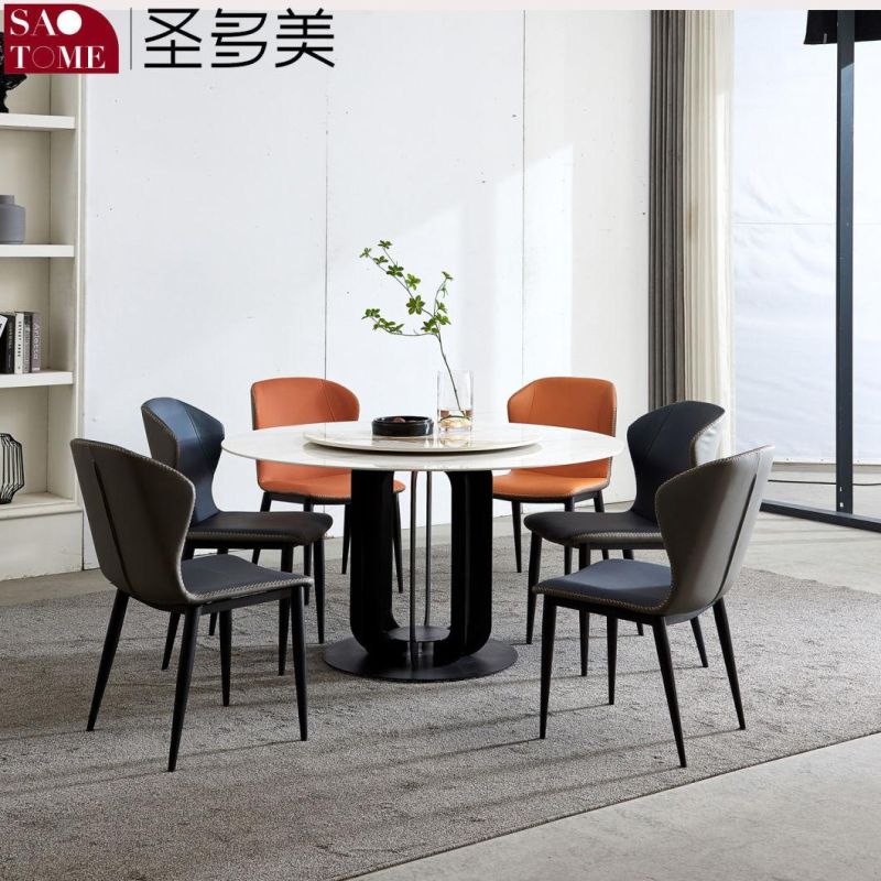 Modern Slate Furniture with Turntable Lantern Table Dining Table