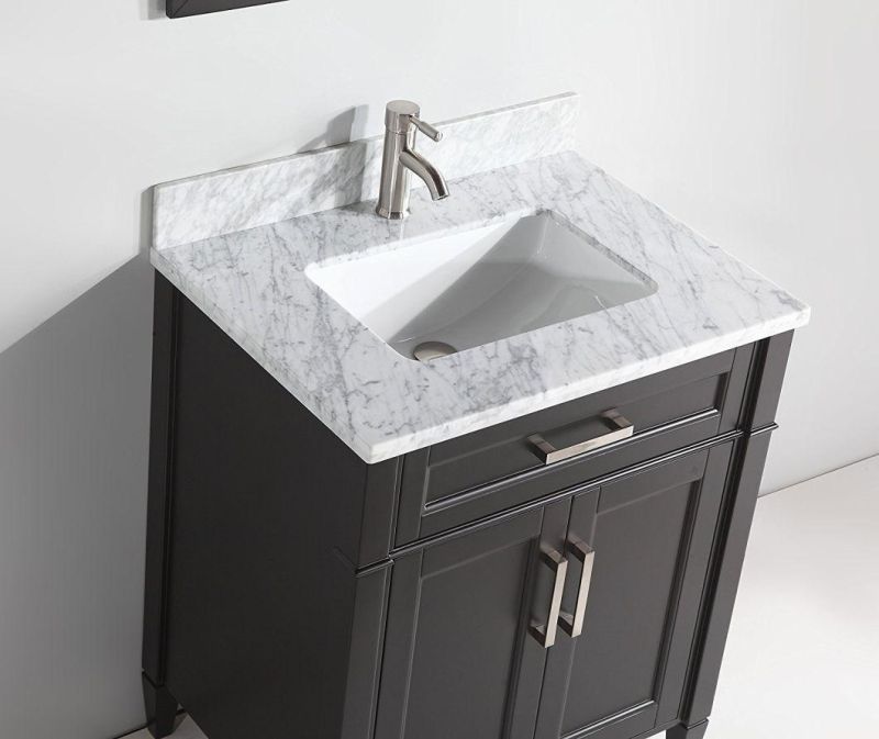 China Factory Wholesale Floor Mounted Marble Top Bathroom Cabinet