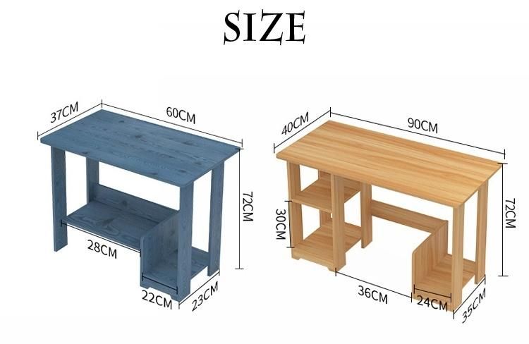 Customized Simple Style MDF Wooden Computer Desk with Low Price