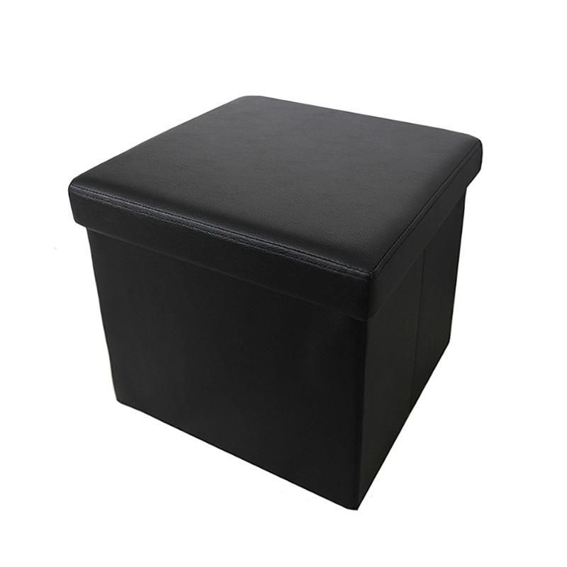 Living Room Modern Design Multifunctional Folding PVC Folding Storage Ottoman