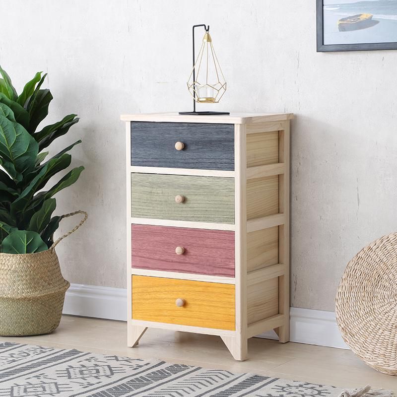 Furniture Modern Furniture Cabinet Living Room Furniture Factory Direct Solid Wood Storge Cabinet Home Use Small Cabinet New Design Chest of Drawers