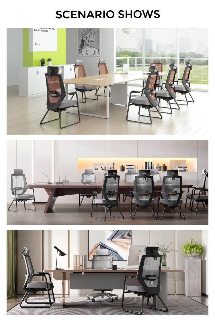 New Design Style Swivel Mesh Table Chair Set Office Furniture