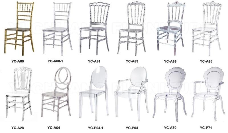 Hyc-A72 Stacking Round Back Louis Xvi Dining Banquet Wedding Crystal Chair