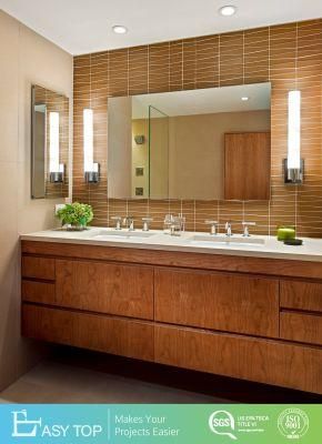 Wholesale Hot Hotel Cheap Single Bathroom Vanity Furniture with LED Mirror Cabinet