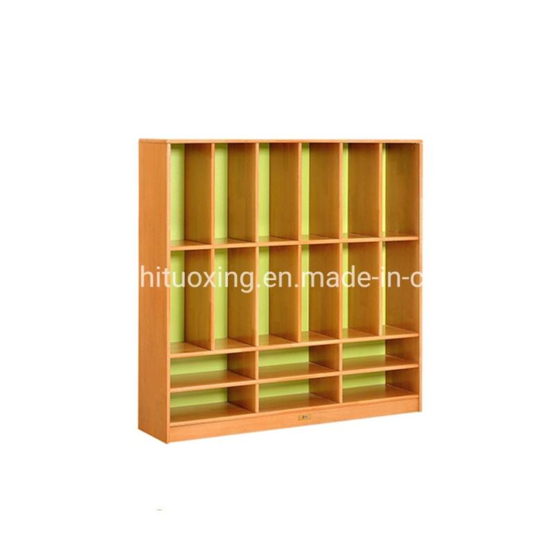 Kindergarten Cabinet, Children Nursery School Furniture, Kids Shelf, Preschool Schoolbag and Shoes Cabinet