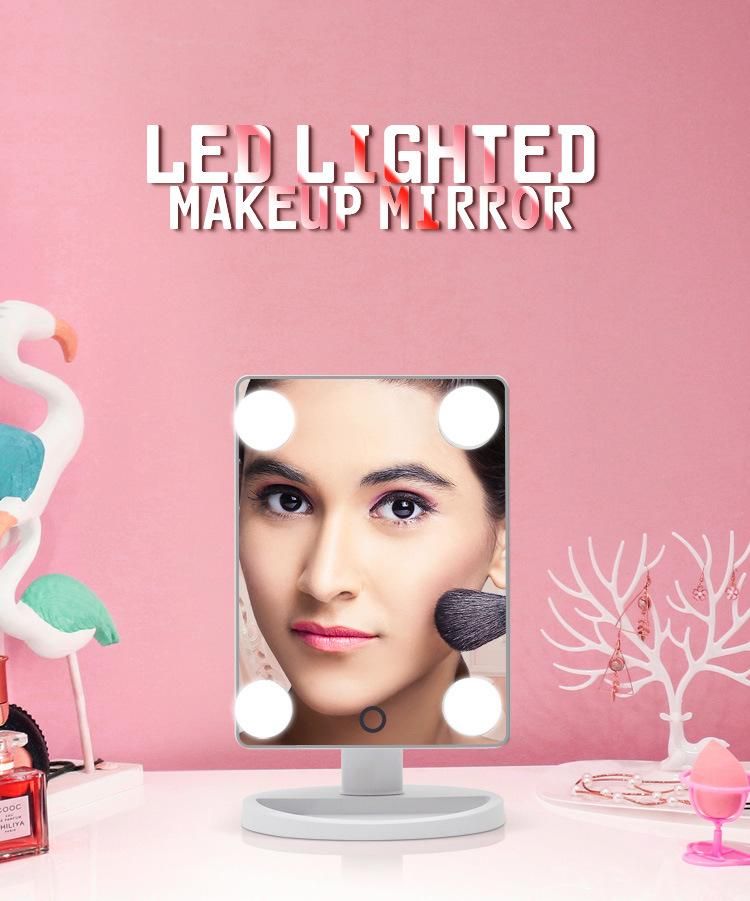 Desk 3 Color Lighting Modes Hollywood Lighted Makeup Mirror