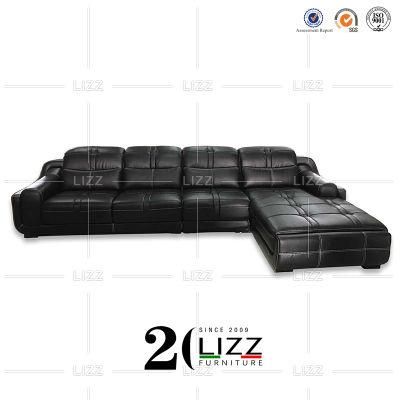 Modern Living Room Sets Shelton Leather Loveseat Sectional Sofa with Chaise