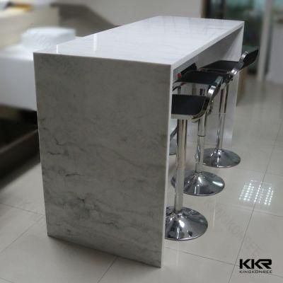 Artificial Marble Stone Custom Made Solid Surface Bar Table