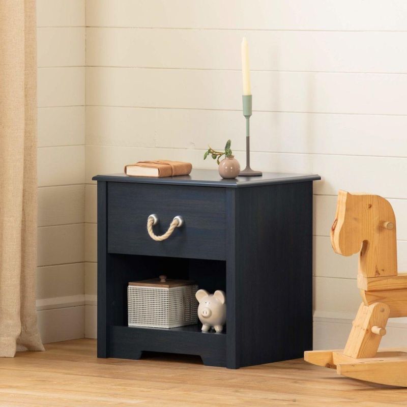 1-Drawer Nightstand-Blueberry