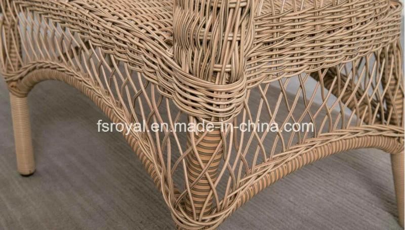 Modern Patio Garden Outdoor Rattan Furniture Resin Wicker Dining Table Chair Set