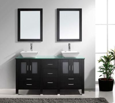 Solid Wood Modern Simple Wall Mountained Combination Bathroom Vanity